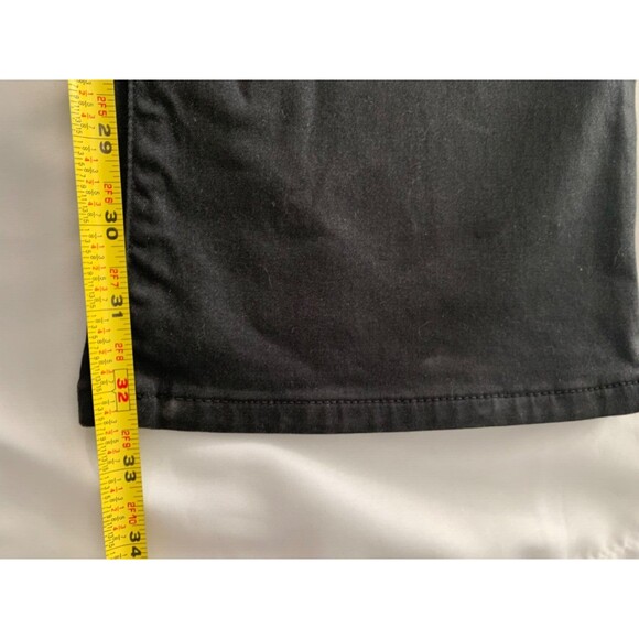 Frame Jeans Le Mini Boot Size 32 Black Noir Coated Denim Neutral Minimal - Picture 7 of 9